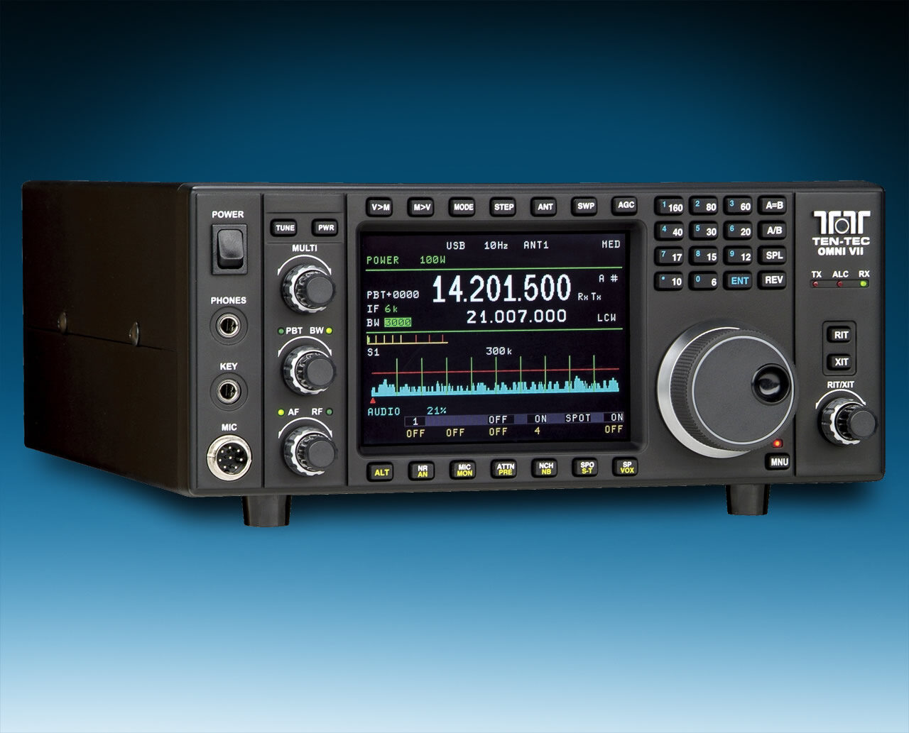thumbnail image 2 of Custom Dust Cover For Ten Tec Omni VII Signature Series Ham Radio 2 of 6