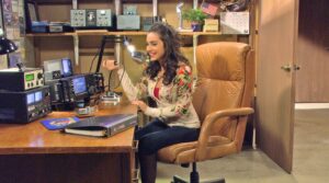 In an episode of Last Man Standing to air March 15, Mandy Baxter (played by Molly Ephraim) loses her technology privileges and discovers her father's ham shack in the basement of their house. Photo by ABC In an episode of Last Man Standing to air March 15, Mandy Baxter (played by Molly Ephraim) loses her technology privileges and discovers her father's ham shack in the basement of their house. Photo by ABC